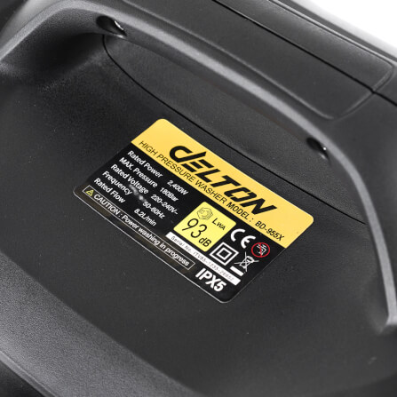 เครื่องฉีดน้ำแรงดันสูง DELTON รุ่น BD-955X 180 บาร์ 2400 วัตต์_5
